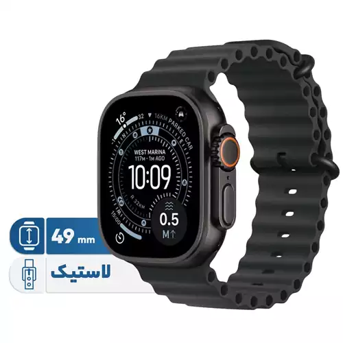 ساعت هوشمند اپل 49 میلی متری مدل Ultra 3 Black Titanium Case با بند Ocean