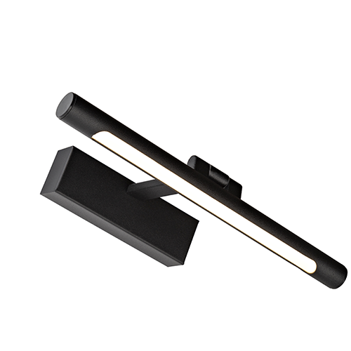 چراغ بالا آينه مشکی روشا سایز 32CM مدل A54 - روشا کد 3603