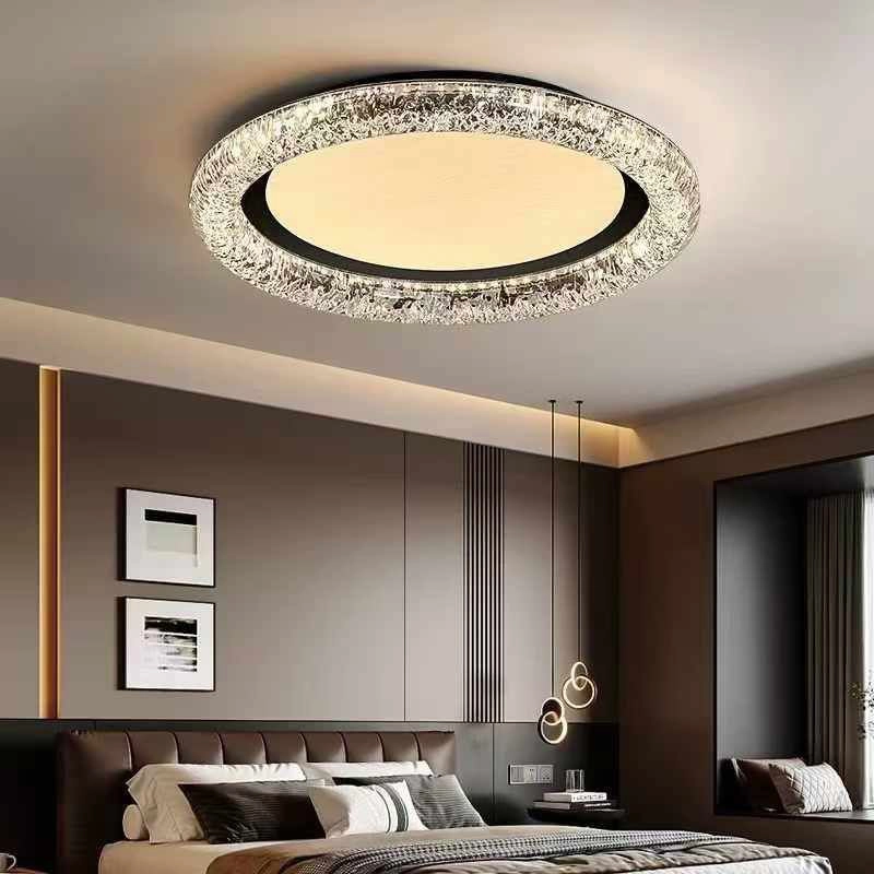 لوستر سقفی سه بعدی گرد ساده فندار دارای ریموت دیمردار چهار حالت نور - پارس سپهر کد 6604